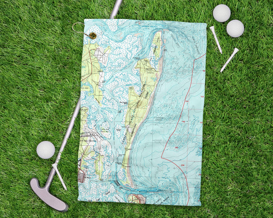 Cumberland Island Georgia golf towel primary image