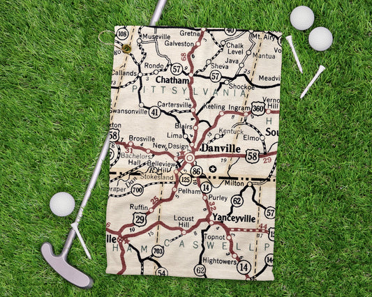 Danville Virginia golf towel primary image