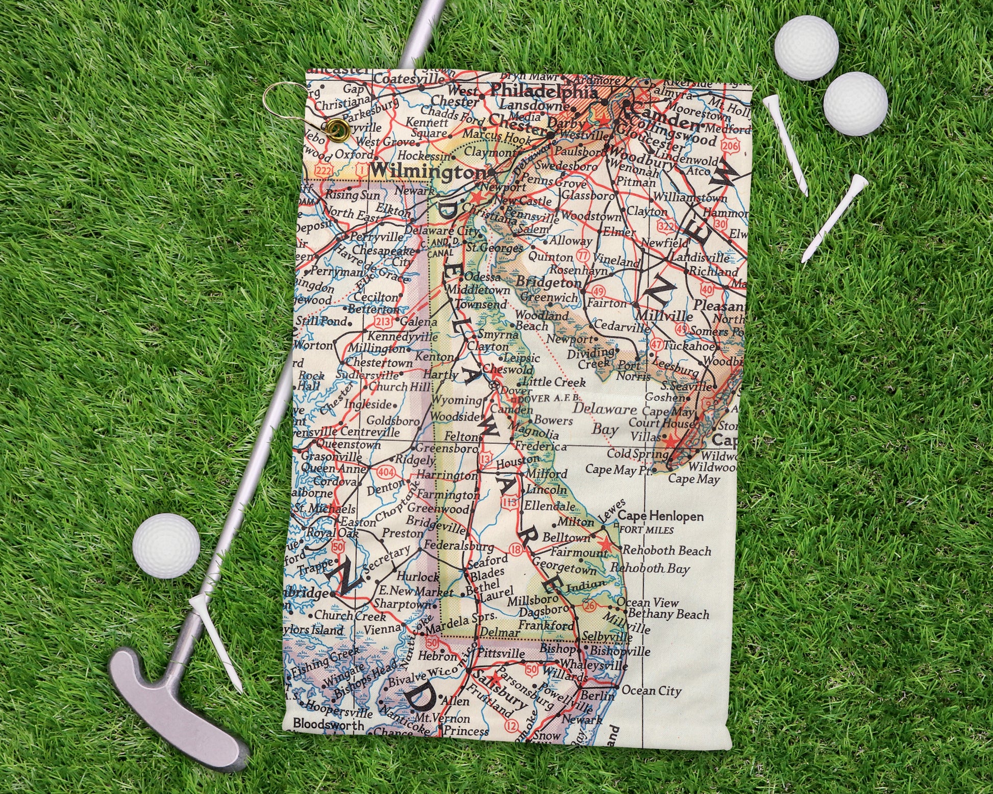 Delaware golf towel primary image
