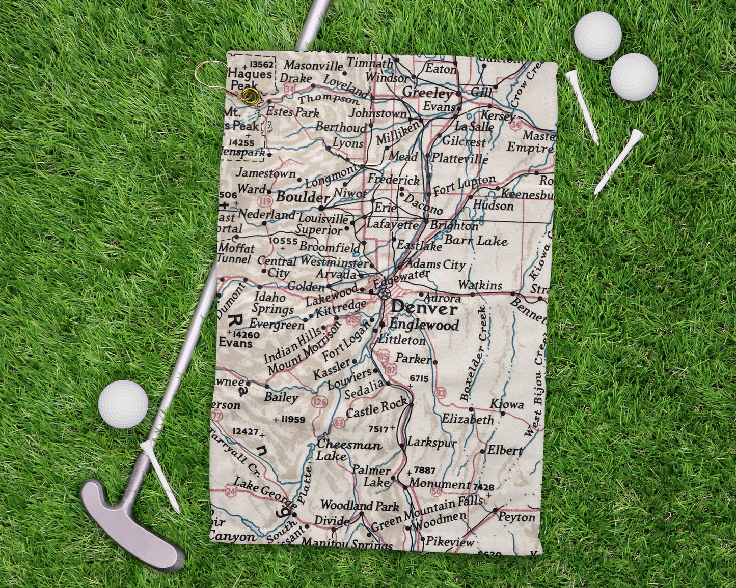 Denver Colorado golf towel primary image