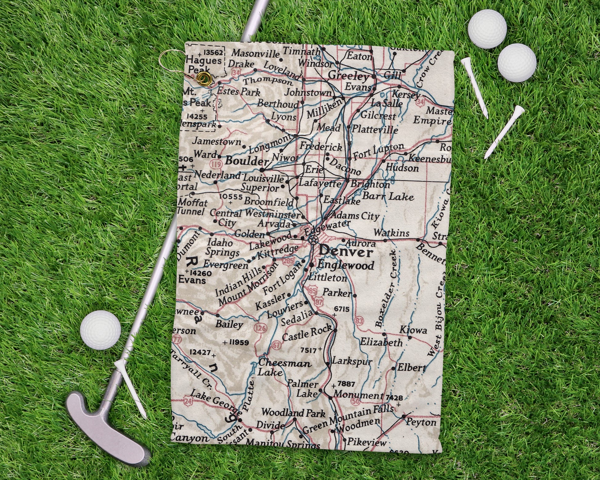 Denver Colorado golf towel primary image