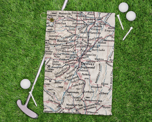 Denver Colorado golf towel primary image