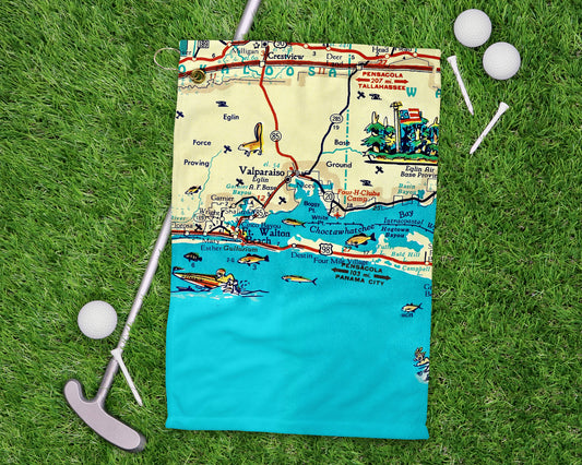 Destin Florida golf towel primary image