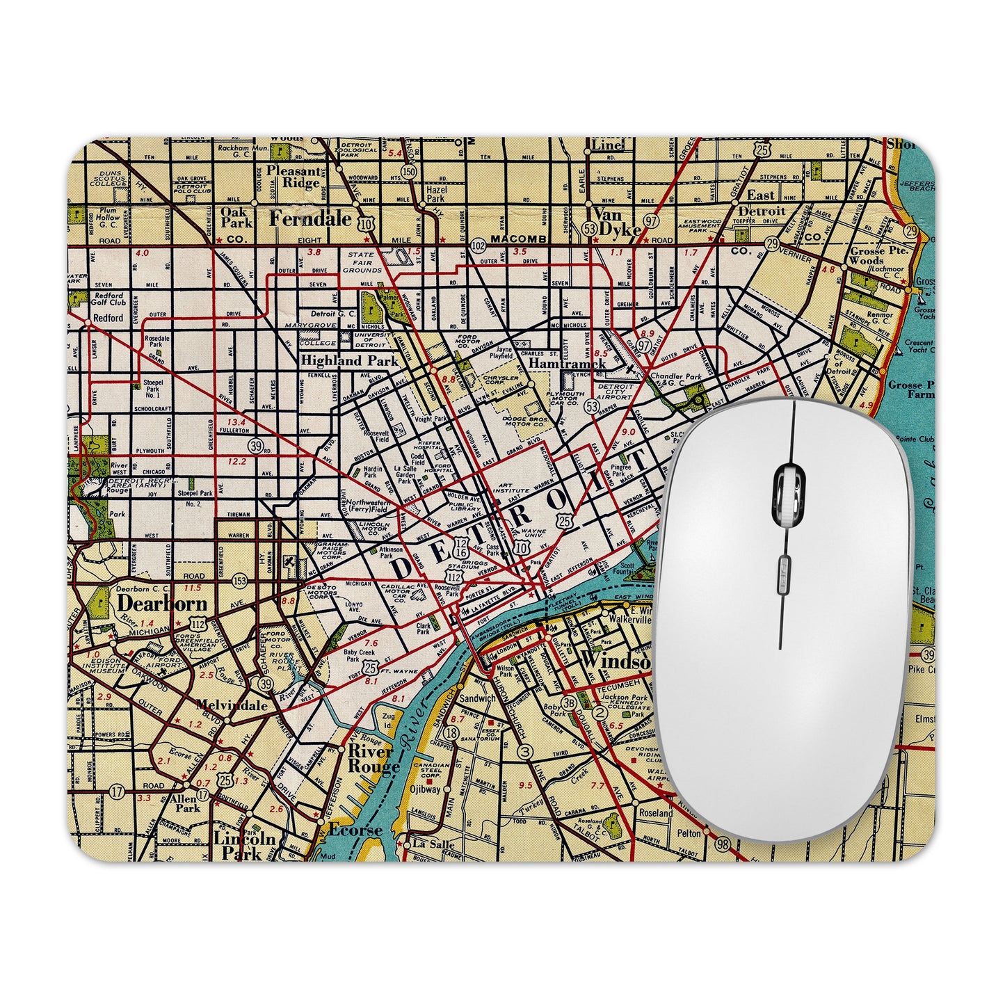Detroit Michigan mousepad