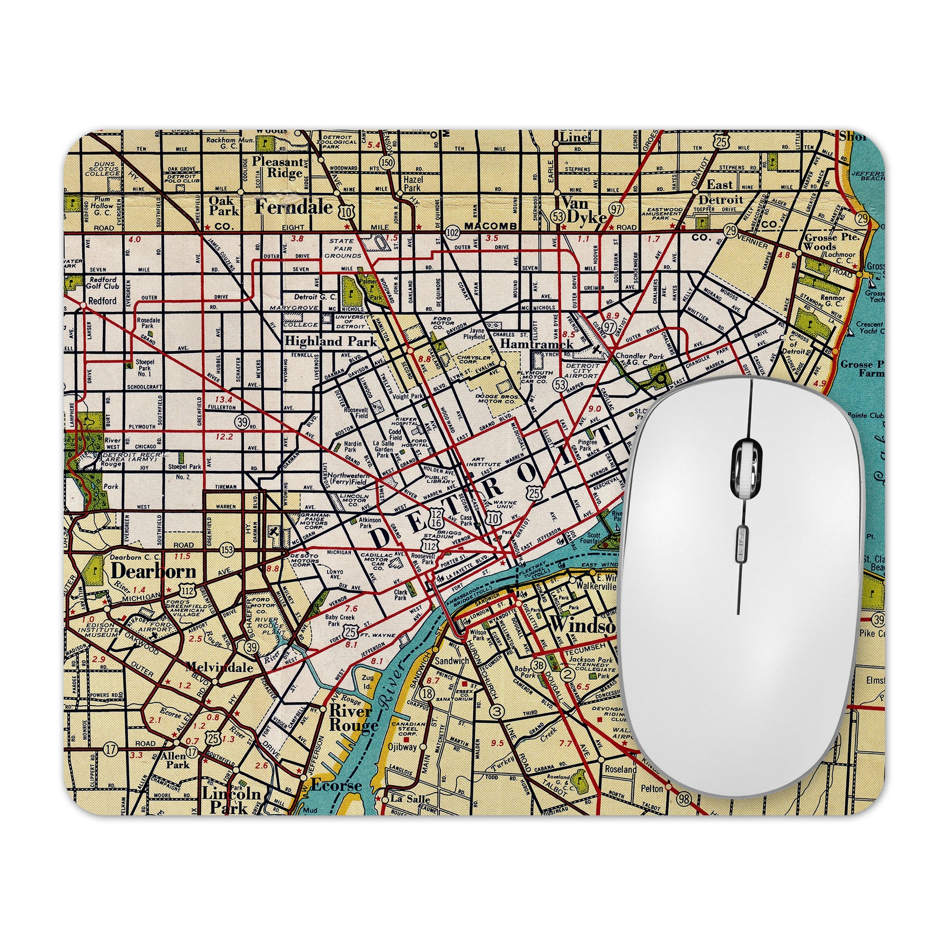 Detroit Michigan mousepad