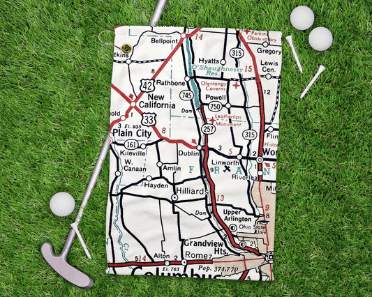 Dublin Ohio golf towel primary image