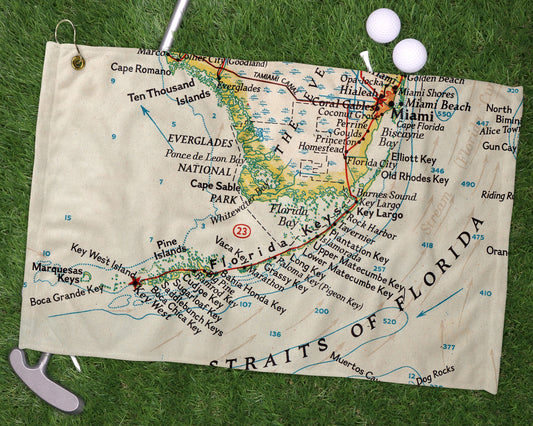 Florida Keys golf towel primary image