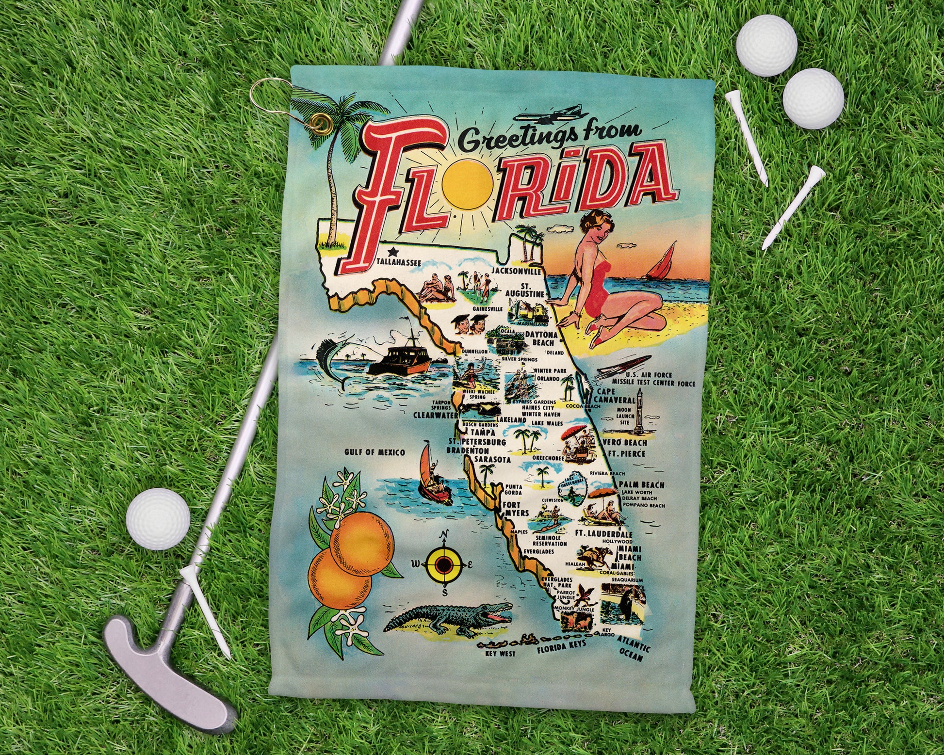 Florida golf towel primary image