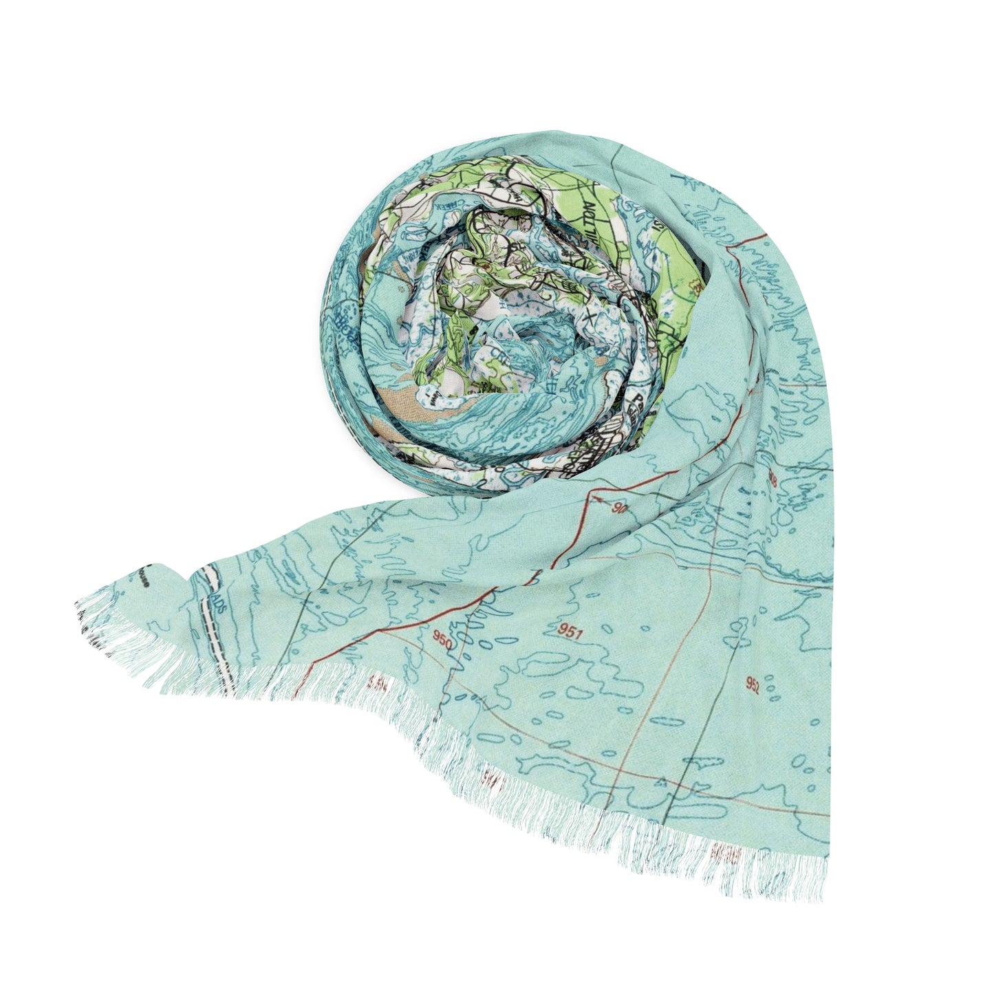 Hilton Head Island South Carolina Vintage Map Scarf