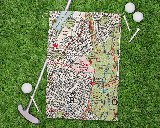 Fordham University golf towel primary image