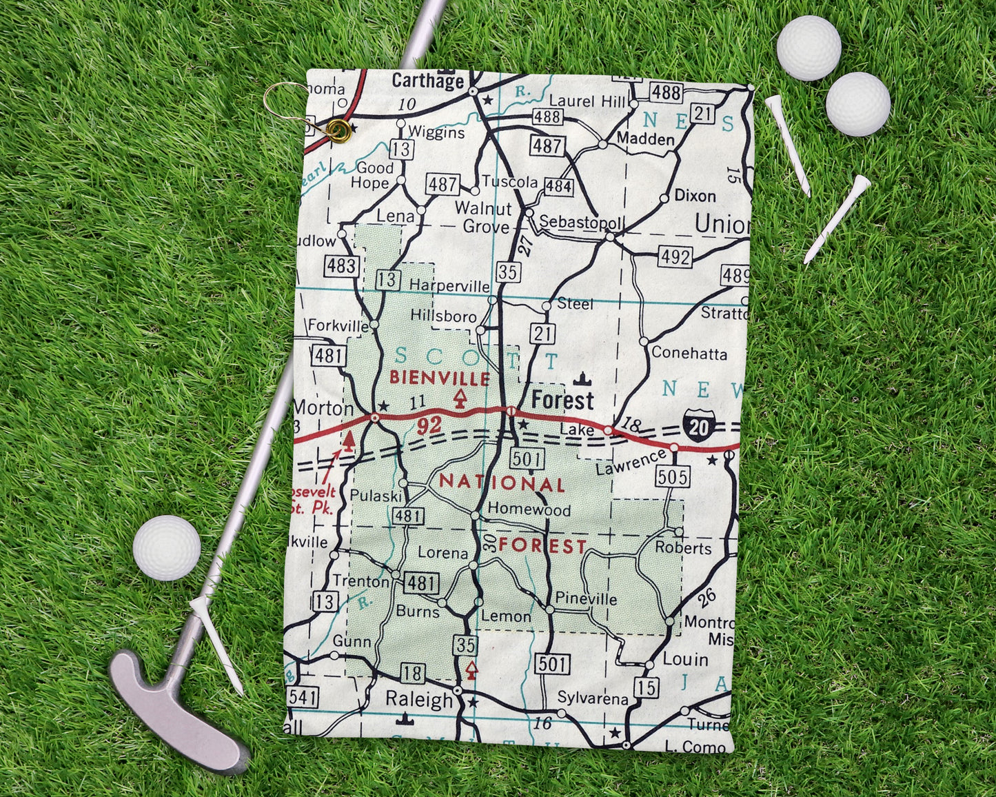 Forest Mississippi golf towel primary image