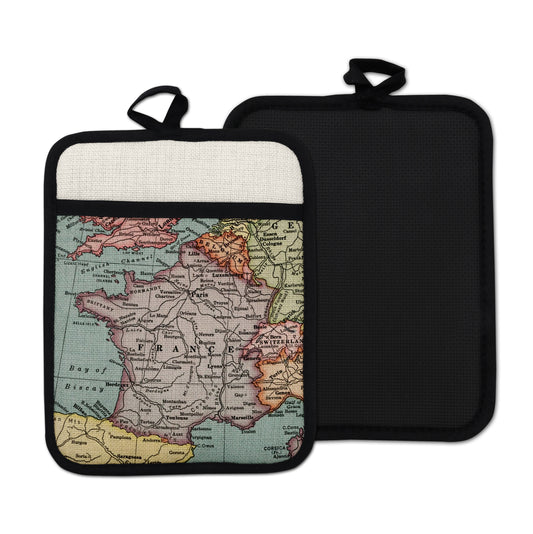 France Vintage Map Hot Pad