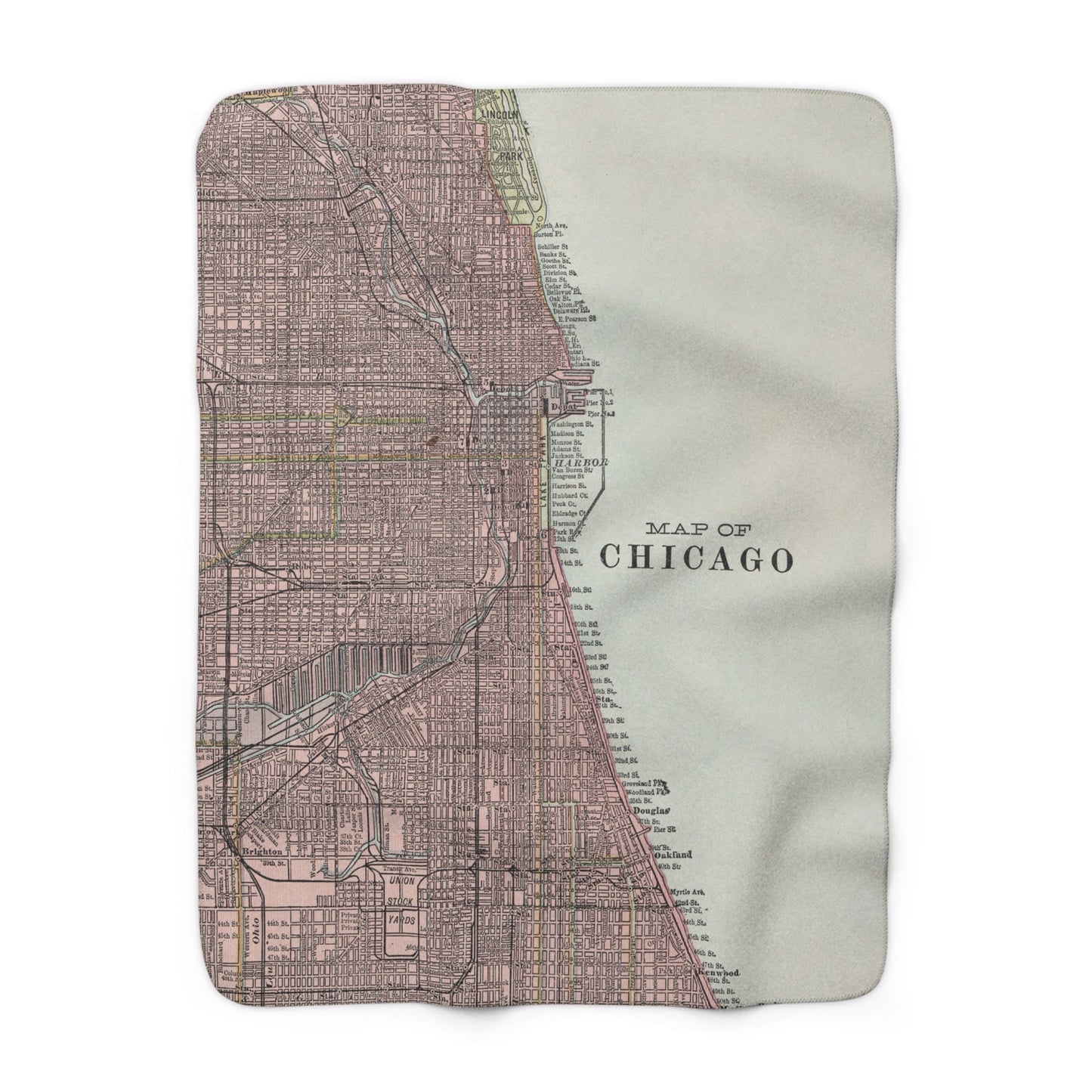 Chicago Map Blanket | Cozy City-Inspired Throw