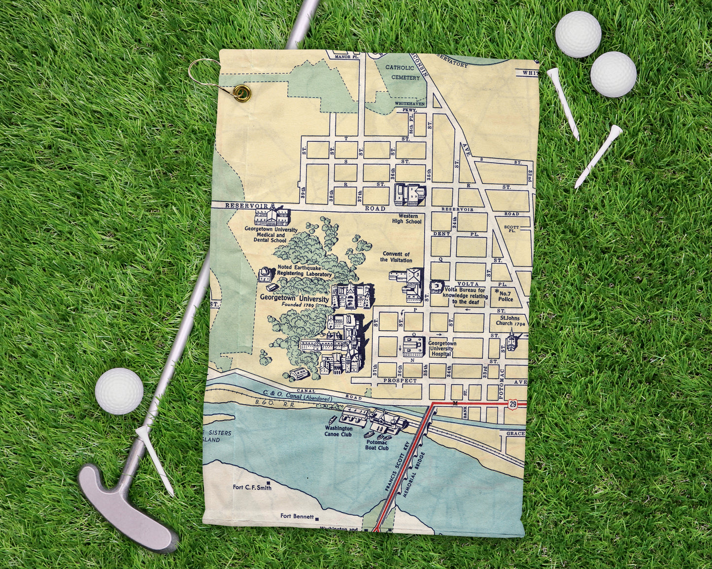 Georgetown University golf towel primary image