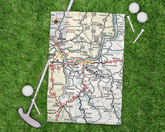 Huntington West Virginia golf towel primary image