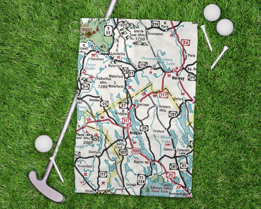 Harrison Maine golf towel primary image