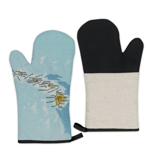 Hawaii Map Oven Mitt | Vintage-Inspired Kitchen Gift