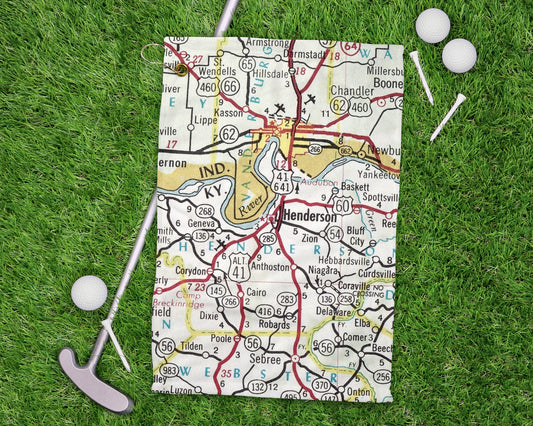 Henderson Kentucky golf towel primary image