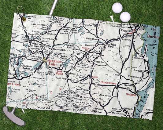 High Falls Gorge New York golf towel primary image
