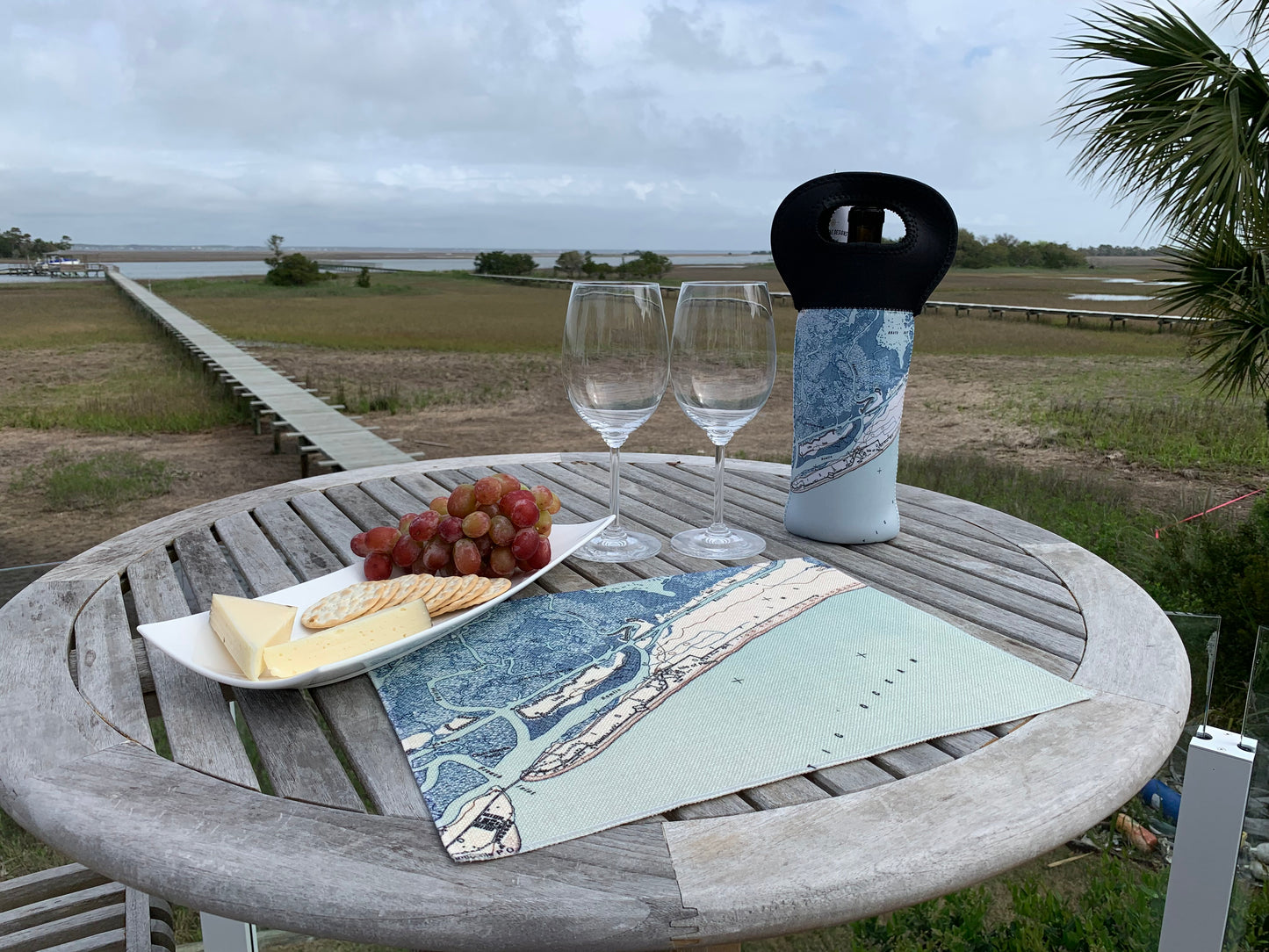 Custom Map Placemat Set | Personalized Location Placemats | Made to Order