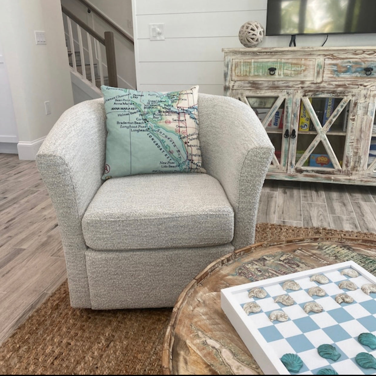 Kansas Map Pillow | Vintage Kansas Map Throw Pillow