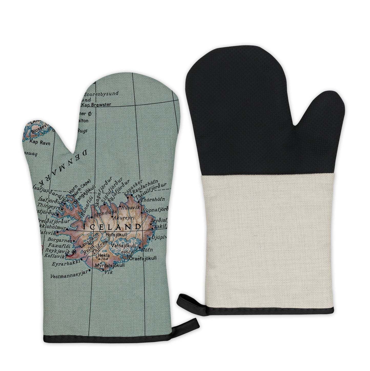 Iceland Map Oven Mitt | Vintage-Inspired Kitchen Gift