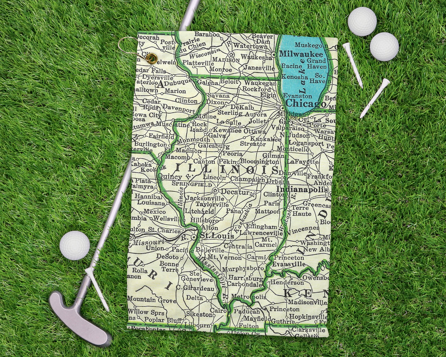 Illinois golf towel primary image