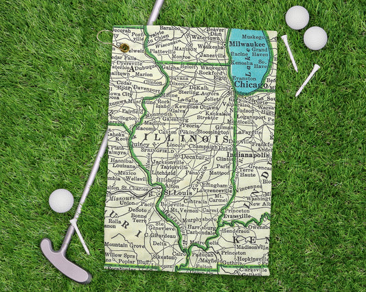 Illinois golf towel primary image