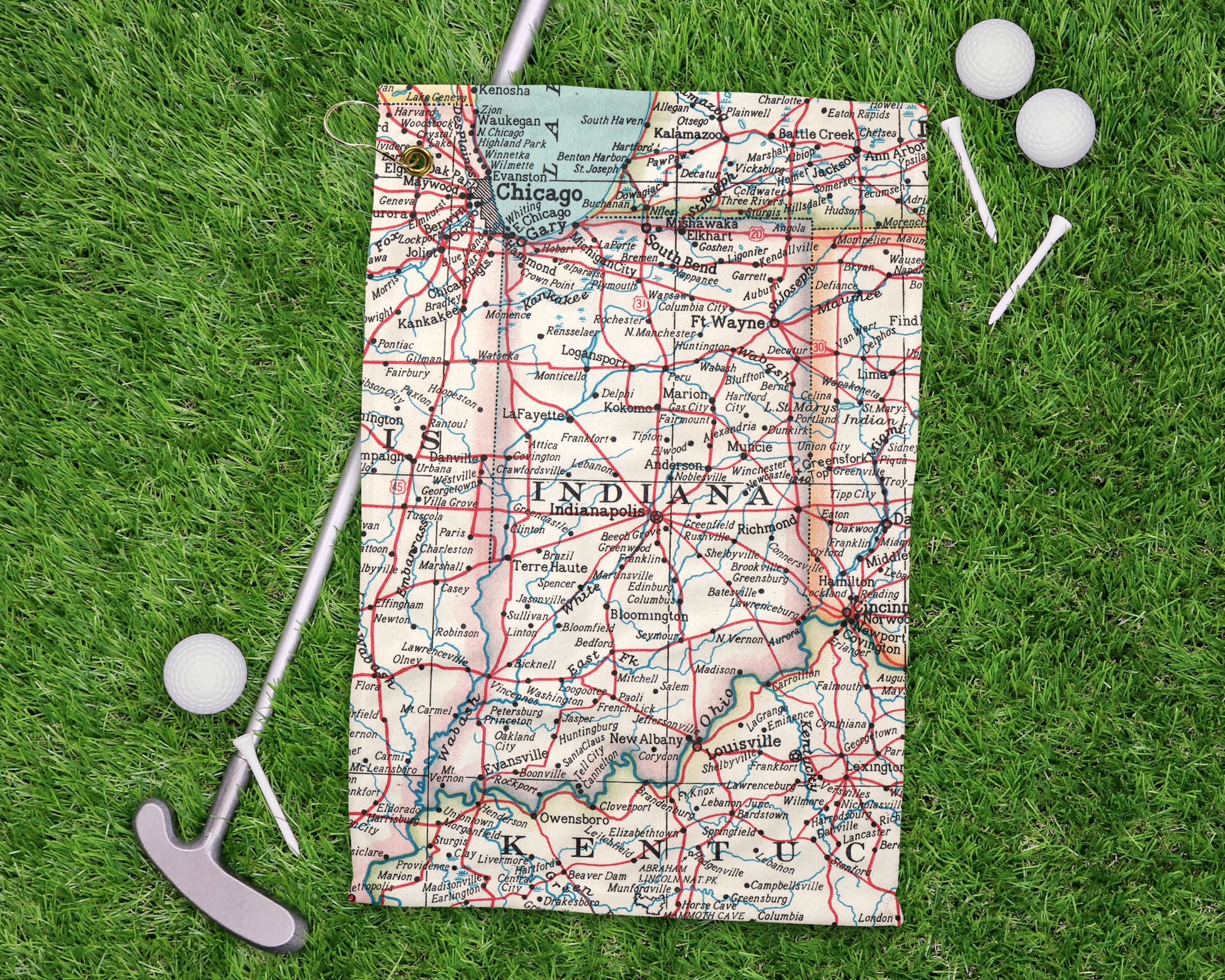 Indiana golf towel primary image
