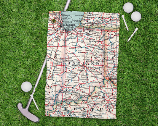 Indiana golf towel primary image