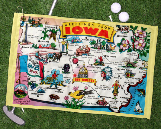 Iowa golf towel primary image