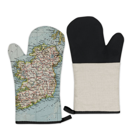 Ireland Map Oven Mitt | Vintage-Inspired Kitchen Gift