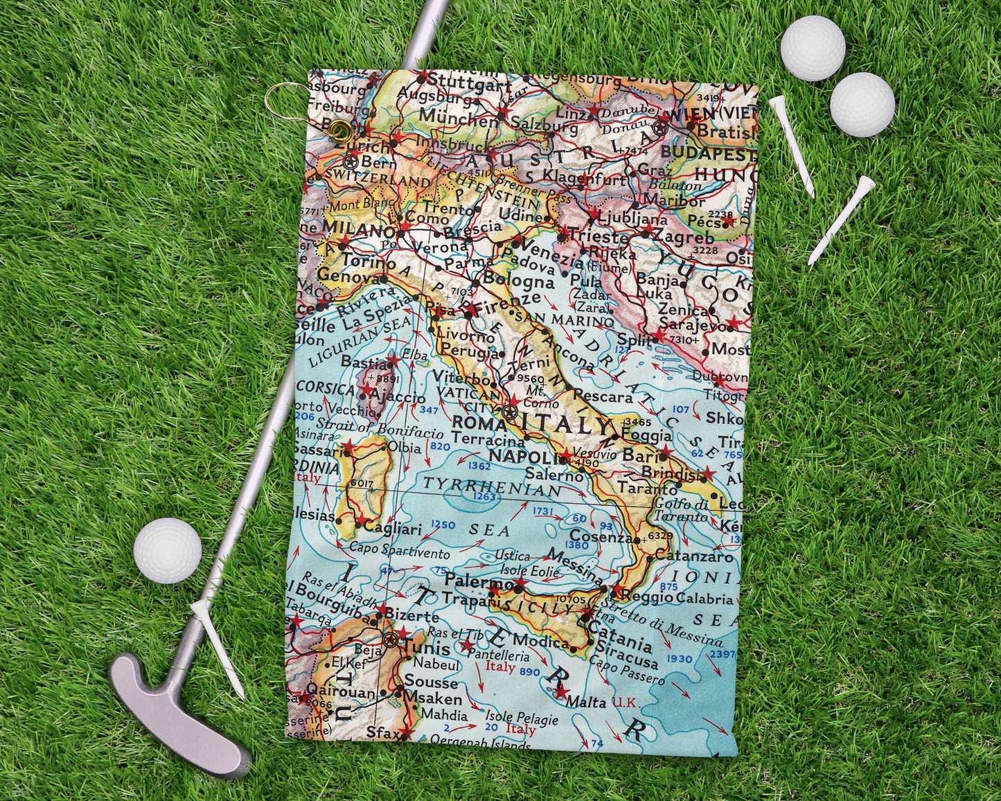 Italy golf towel primary image