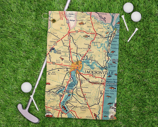Jacksonville Florida golf towel primary image