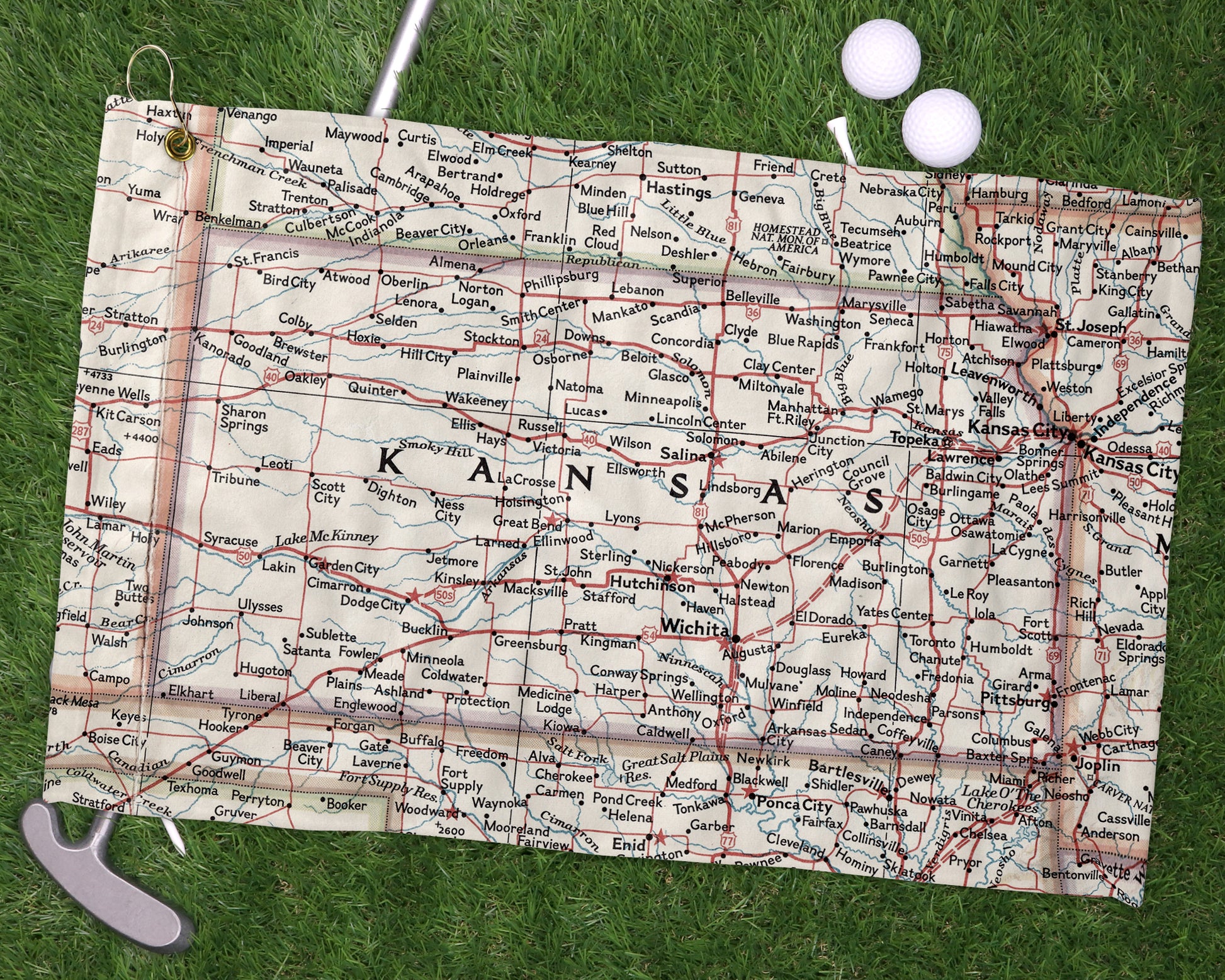 Kansas golf towel primary image