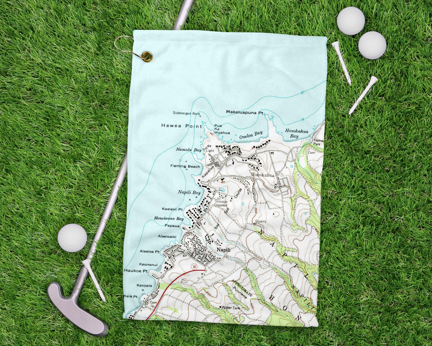 Kapalua Hawaii golf towel primary image