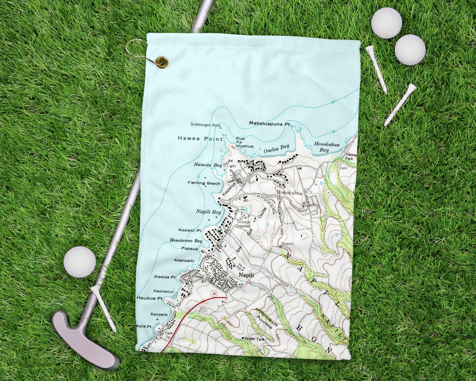 Kapalua Hawaii golf towel primary image
