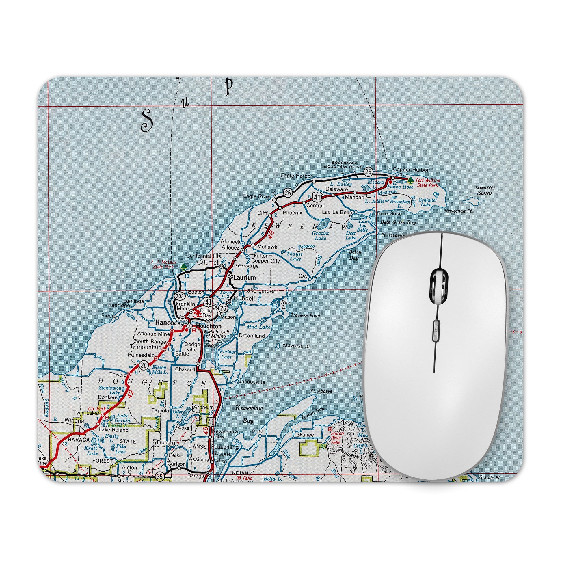 Keweenaw Peninsula Michigan mousepad