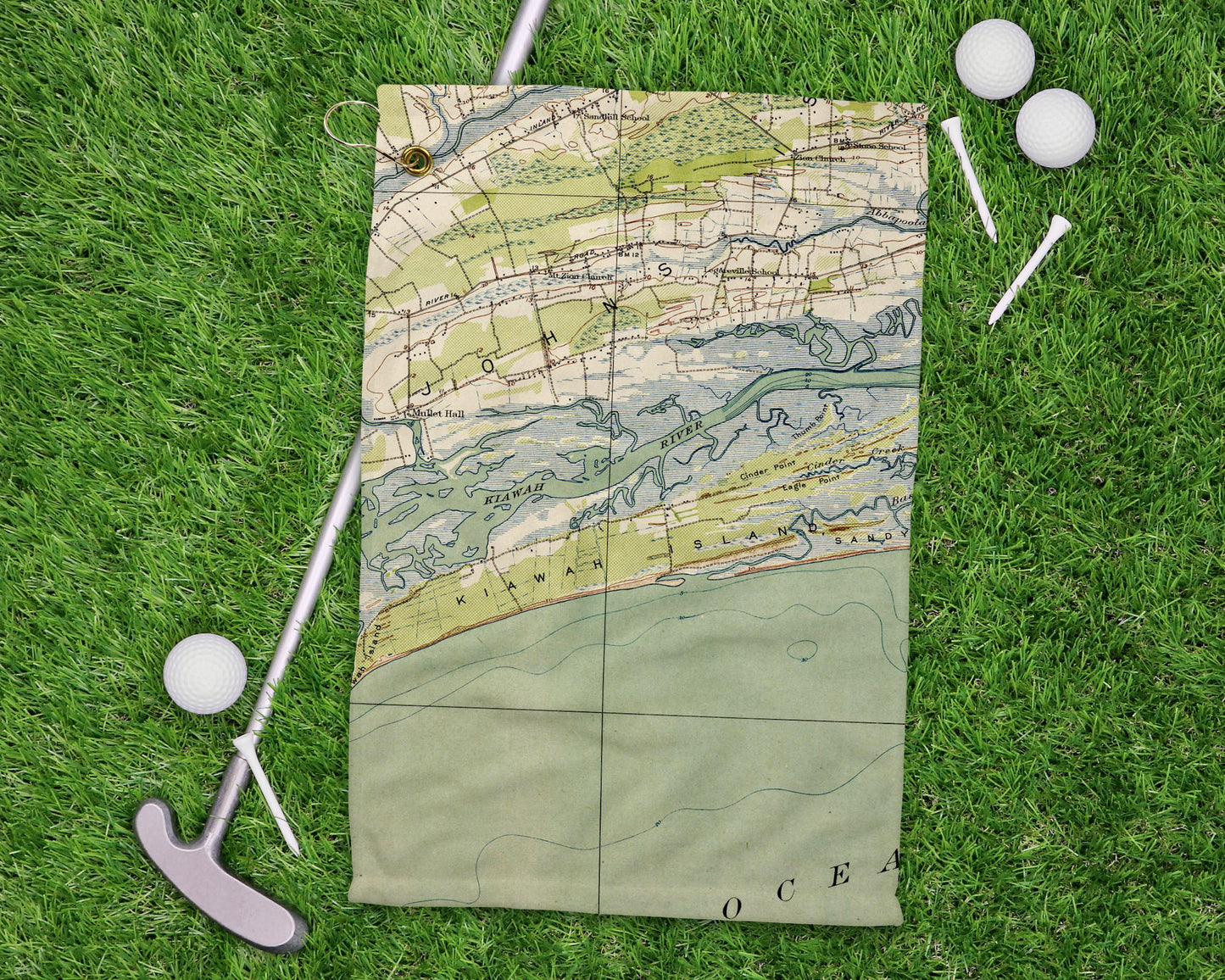 Kiawah Island South Carolina golf towel primary image