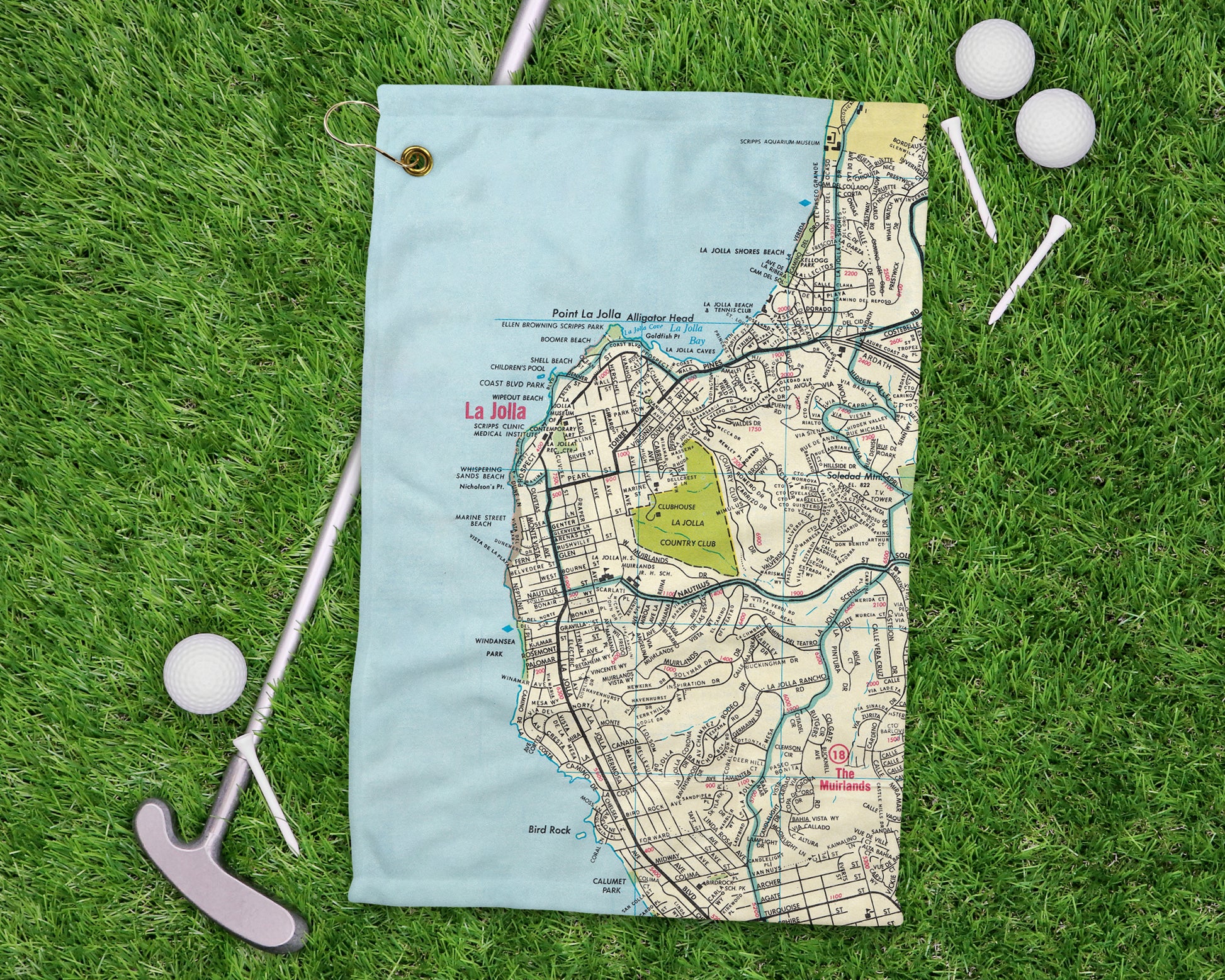 La Jolla California golf towel primary image