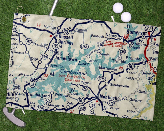 Lake Cumberland golf towel primary image