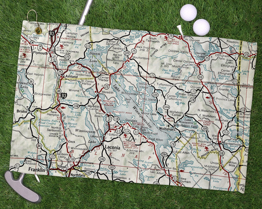 Lake Winnipesaukee New Hampshire golf towel primary image
