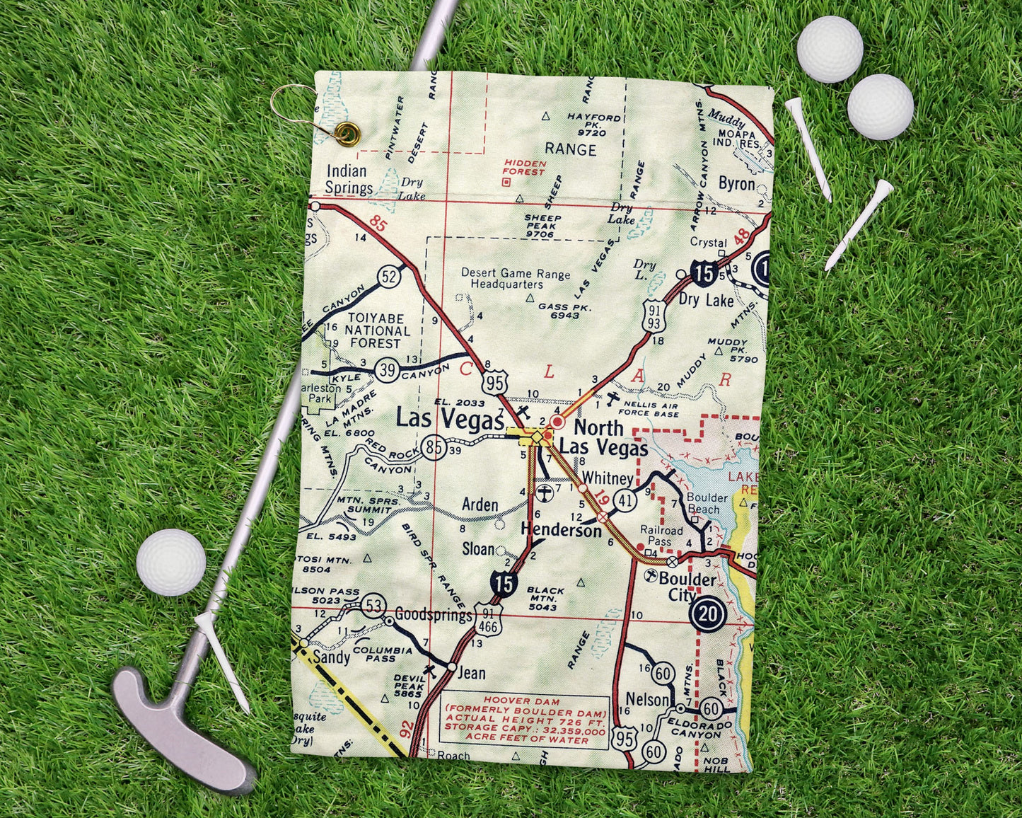 Las Vegas Nevada golf towel primary image