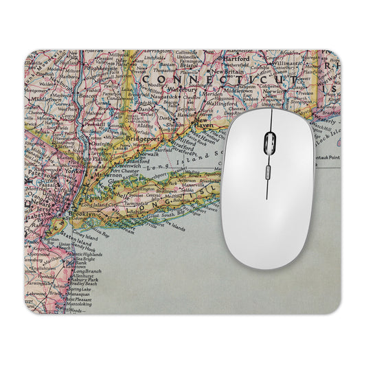 Long Island New York Map Mousepad | Desk Accessory