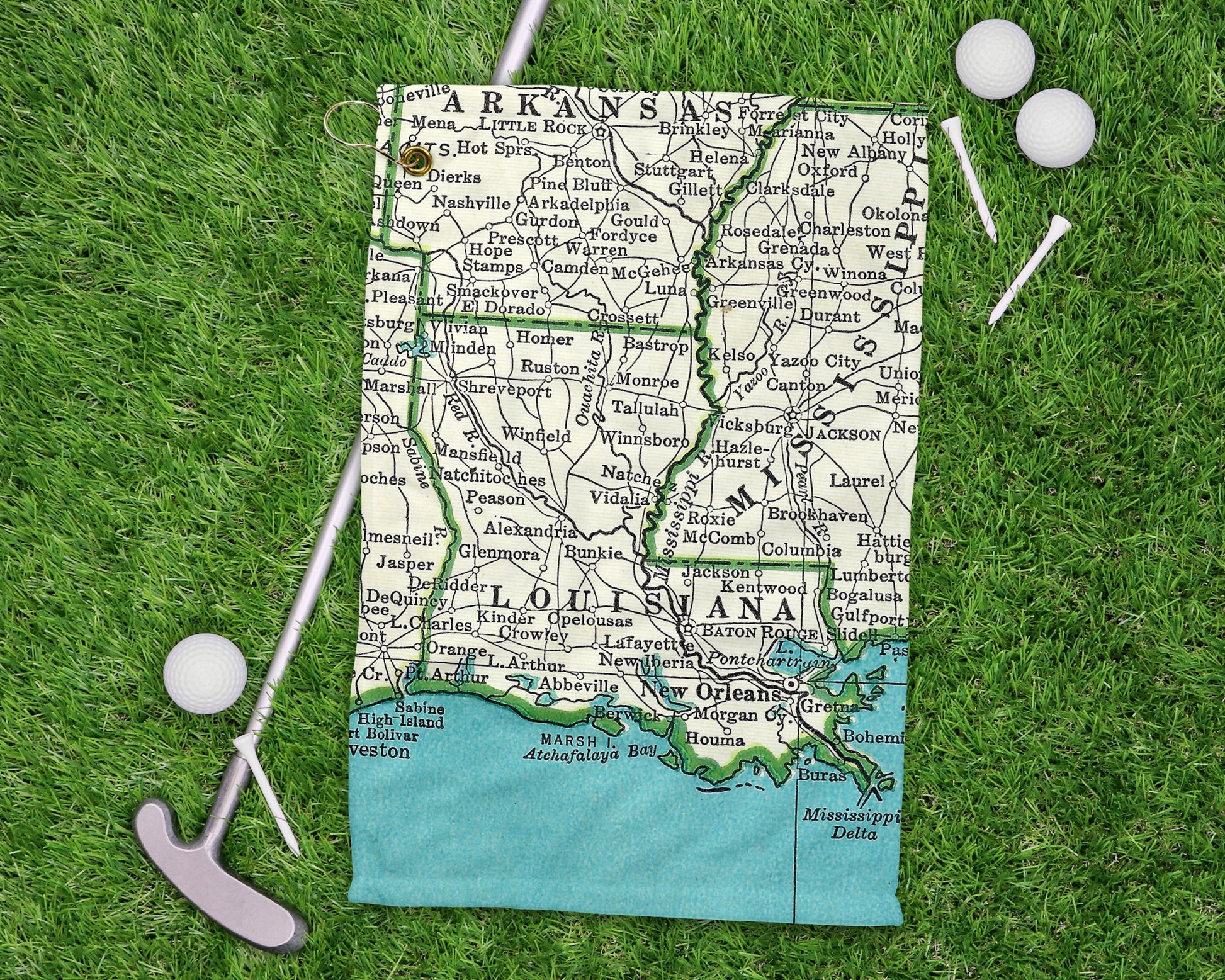 Louisiana golf towel primary image