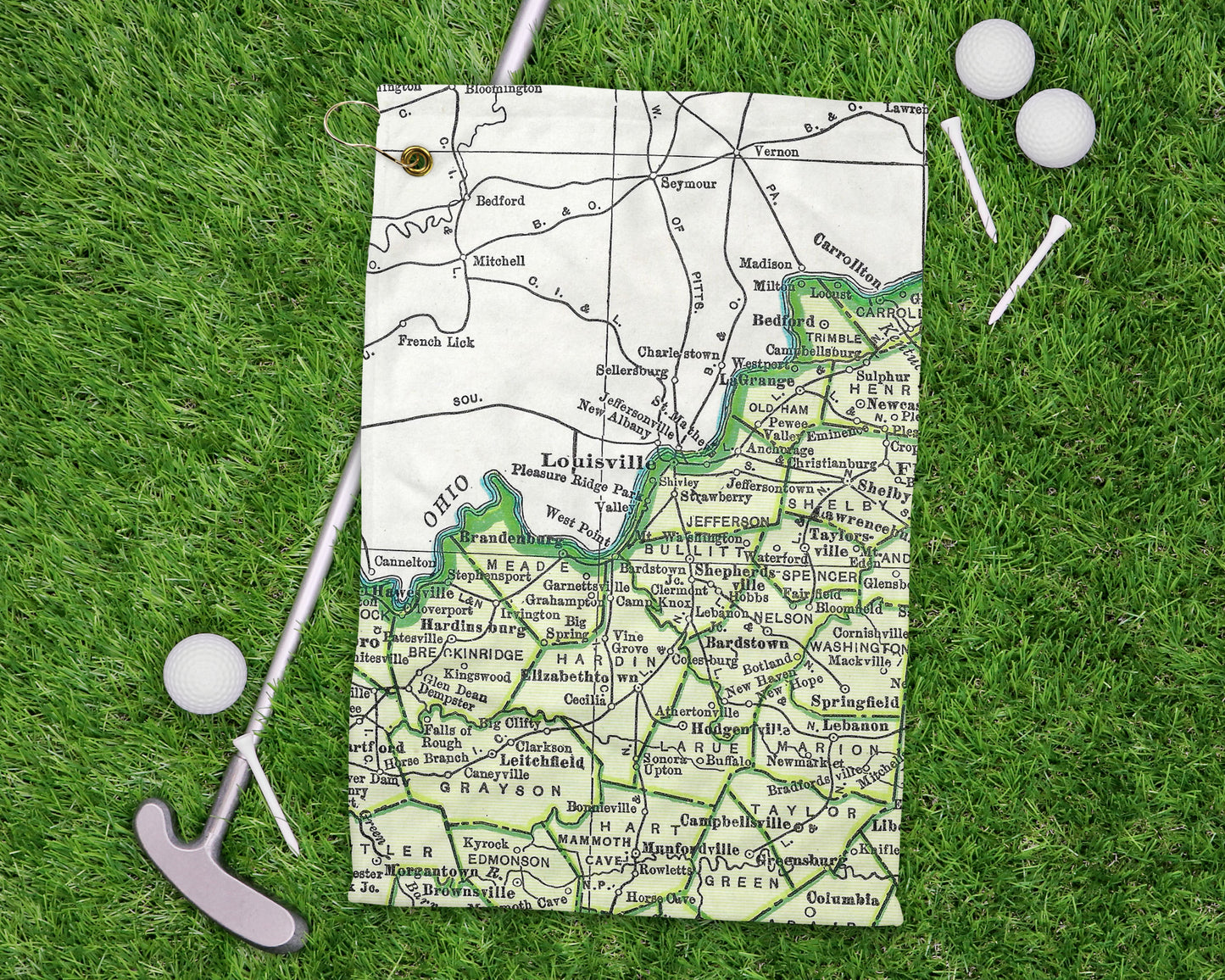 Louisville Kentucky golf towel primary image