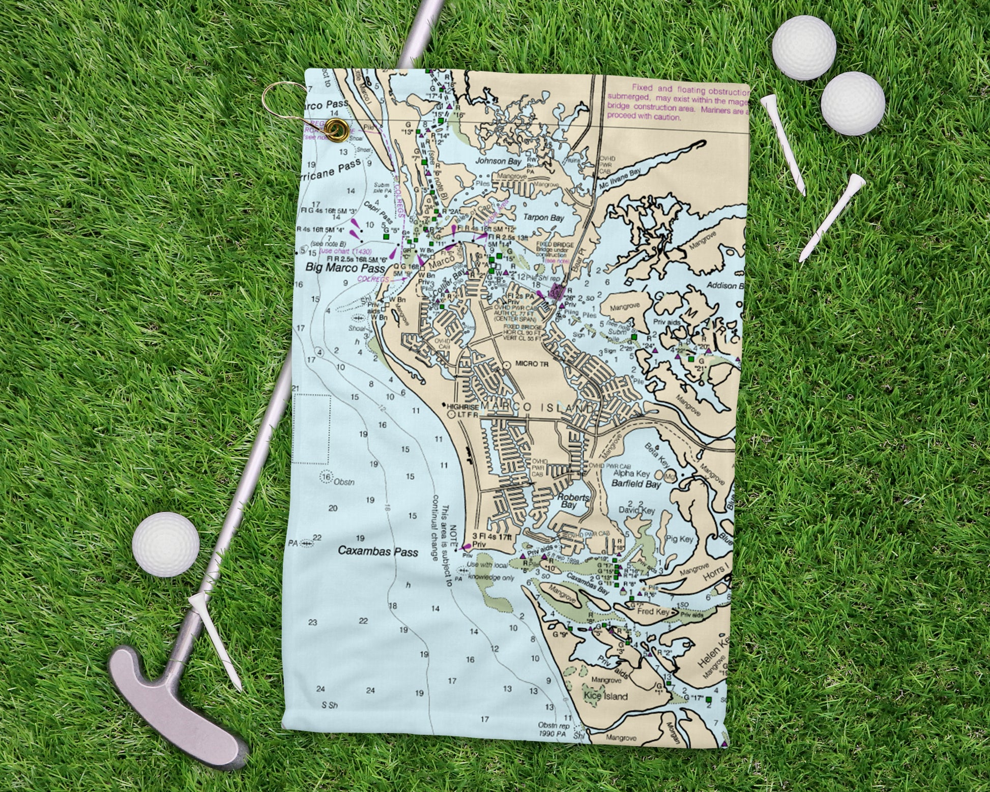 Marco Island Florida golf towel primary image