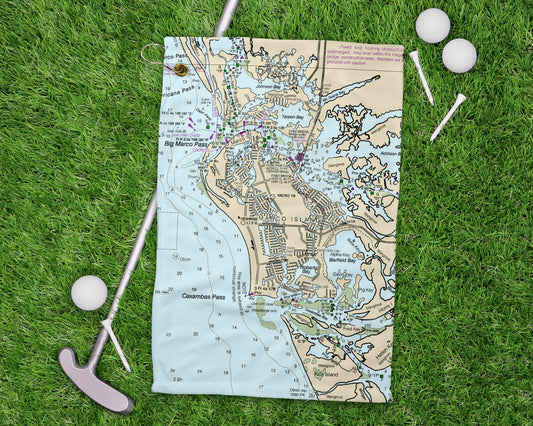 Marco Island Florida golf towel primary image