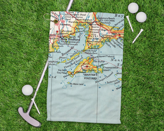 Marthas Vineyard golf towel primary image