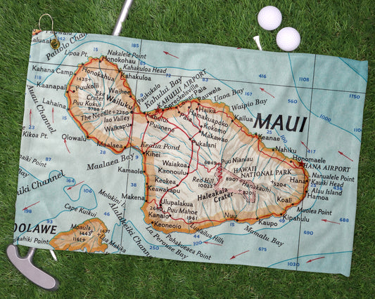Maui Hawaii golf towel primary image